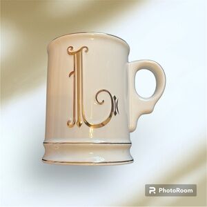 Mug Mud pie initial L EUC coffee / Tea